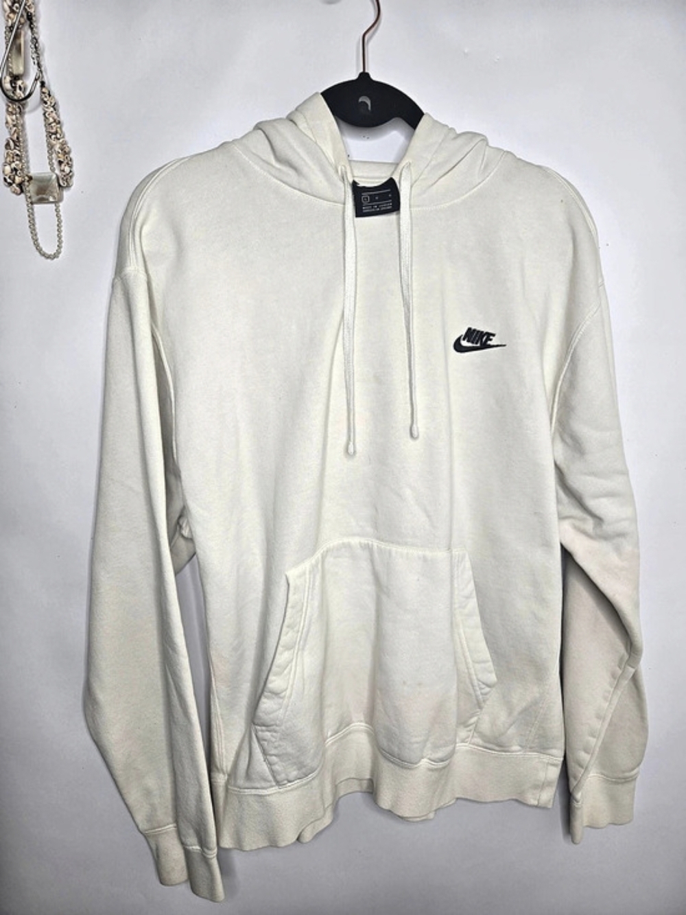 Nike Sportswear  Pullover Hoodie in White. Size M. Mens and  for Girlies Too!